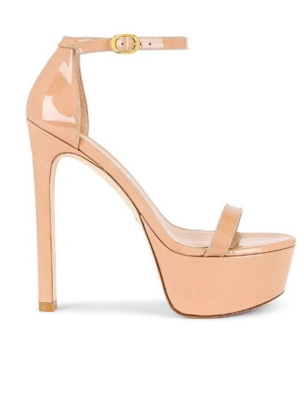 Stuart Weitzman Nudistcurve Hollywood Platform Sandal